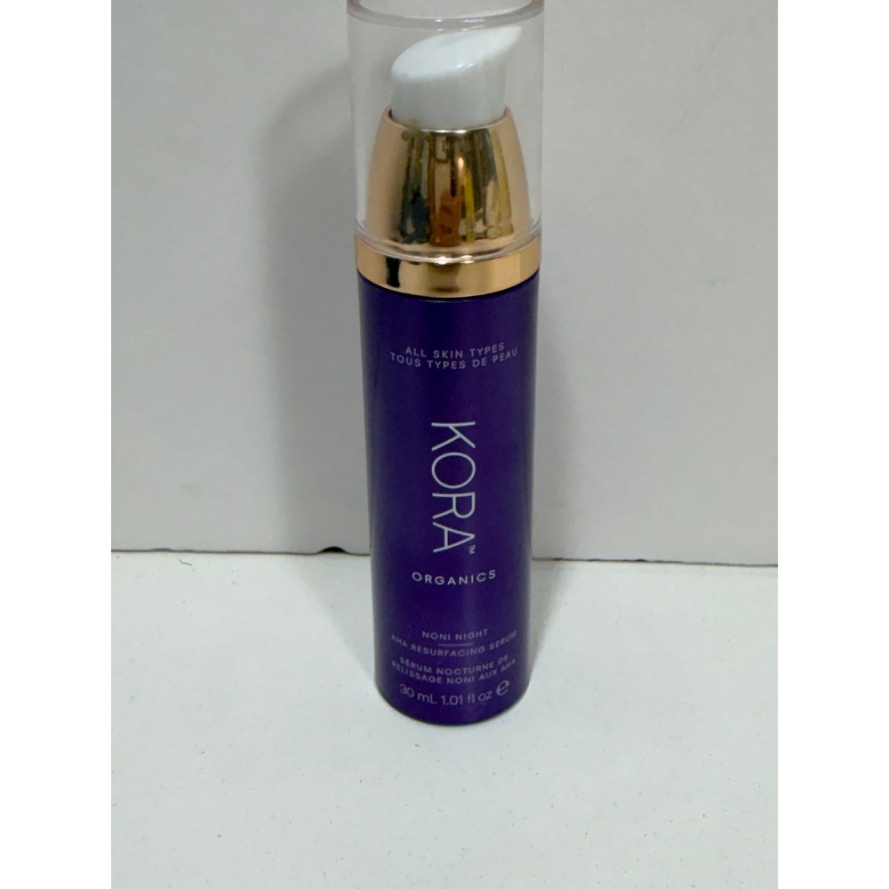 Kora Organics Noni Night AHA Resurfacing Serum 1.01oz All Skin 90% full AS IS!